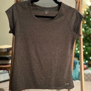 Champion Grey Short-Sleeve Workout Top